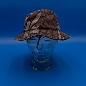Mossy Oak TREBARK Camo Bucket Hat Made in USA Size Small Outdoor Hunting
